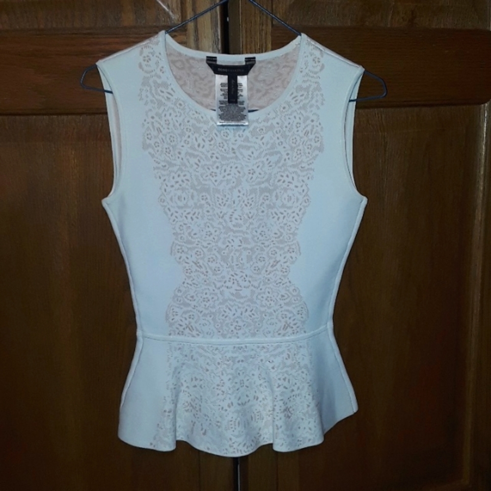BCBGMAXAZRIA Peplum Top